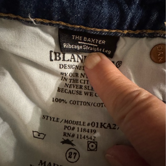 NWT Blank NYC The Baxter Straight Leg Blue Women's Jeans - Picture 6 of 10